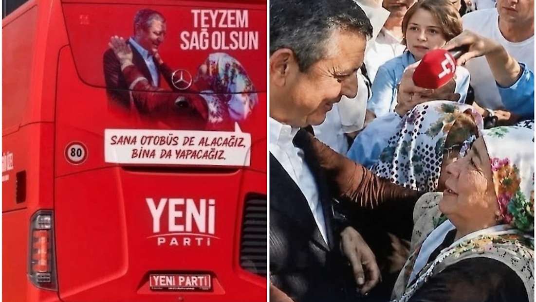 Yeni Parti’nin ilk otobüsünde Bayındır imzası: Teyzem sağ olsun