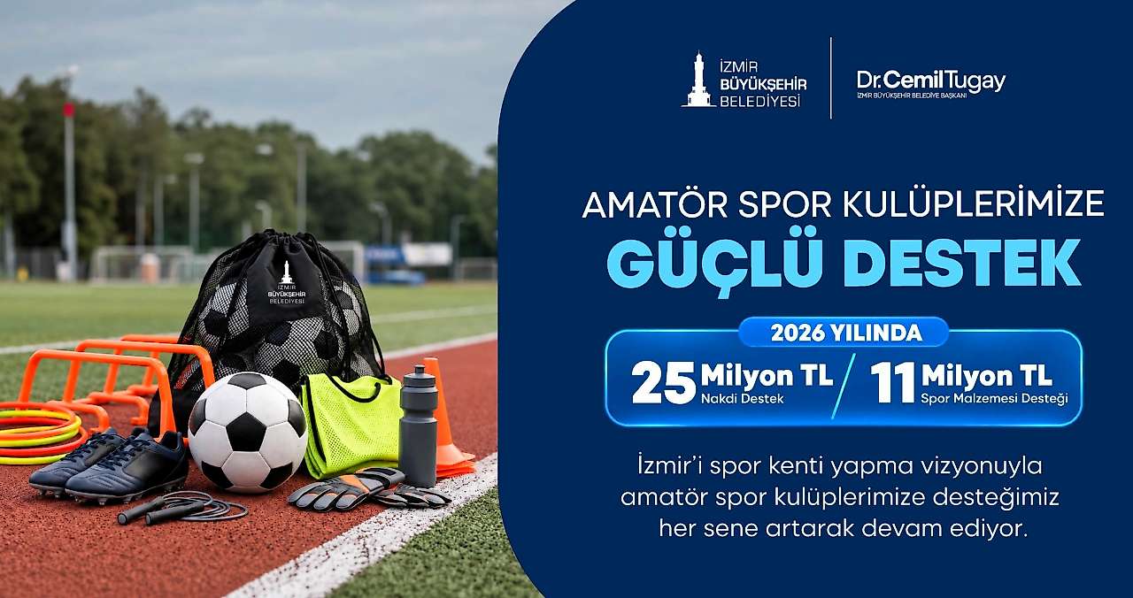 İzmir'de 261 amatör spor kulübüne 36 milyon TL destek