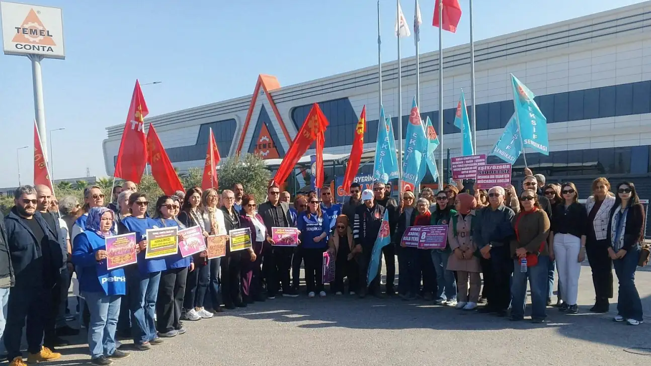 KESK İzmir Kadın Meclisi'nden Temel Conta işçilerine dayanışma