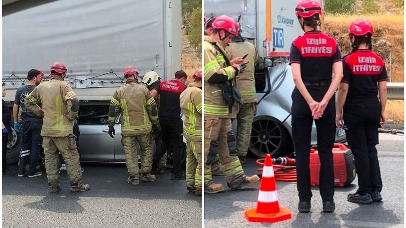 Tıra arkadan çarpan otomobilin sürücüsü hayatını kaybetti