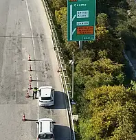 Çeşme gişelerinde dron destekli trafik denetimi