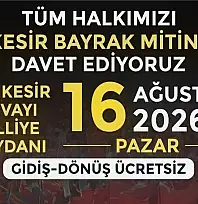 İYİ Parti Torbalı'dan Balıkesir'deki Bayrak Mitingi'ne ücretsiz otobüs