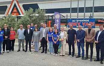 525 gündür direnen Temel Conta işçilerine İYİ Parti'den destek