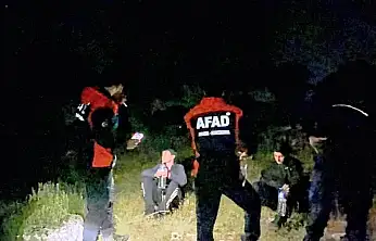 Dağda mahsur kalan iki çocuğu AFAD kurtardı