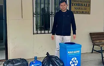 Torbalı'da mavi kapaklarla dayanışma büyüyor