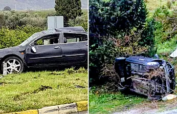 Yağmur kazası: Üç araç birbirine girdi