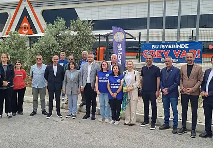525 gündür direnen Temel Conta işçilerine İYİ Parti'den destek