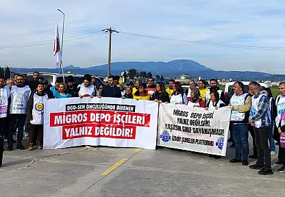 KESK İzmir Şubeler Platformu, Torbalı Migros işçilerini ziyaret etti