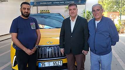 Yerli gururumuz TOGG, artık İzmir'de taksi olarak hizmet veriyor