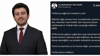 Torbalı'daki su kesintisine DEVA Partisi'nden tepki