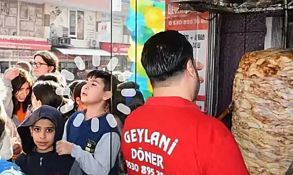 TORBALILI DÖNERCİ SÖZÜNÜ TUTTU: 300 KİLO DÖNERİ ÖĞRENCİLERE DAĞITTI