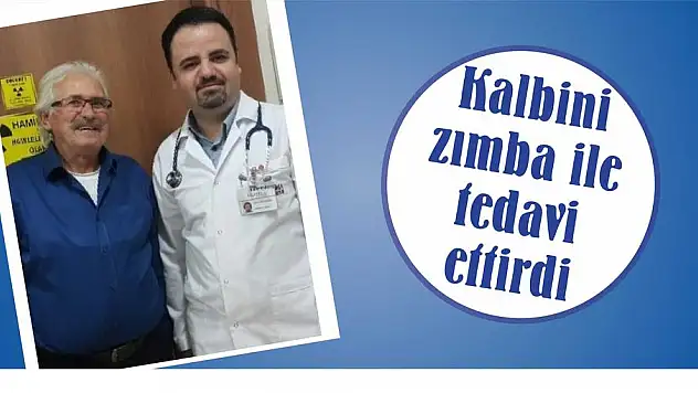 Kalbini zımba ile tedavi ettirdi