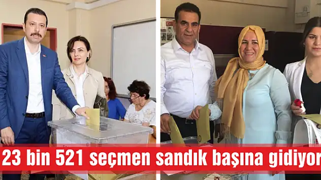 123 bin 521 seçmen sandık başına gidiyor
