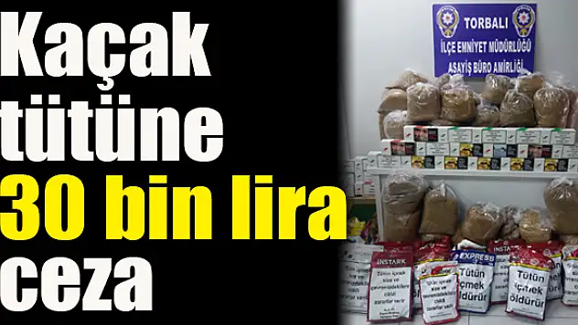 150 kilo kaçak tütün ele geçirildi