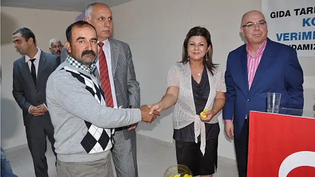 21 hayvan üreticisi çekilişle teke aldı