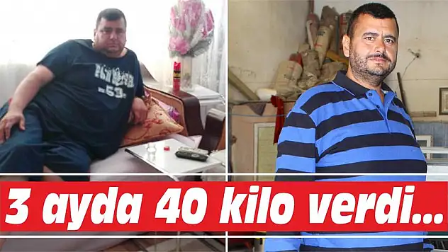 3 ayda 40 kilo verdi hayata yeniden başladı