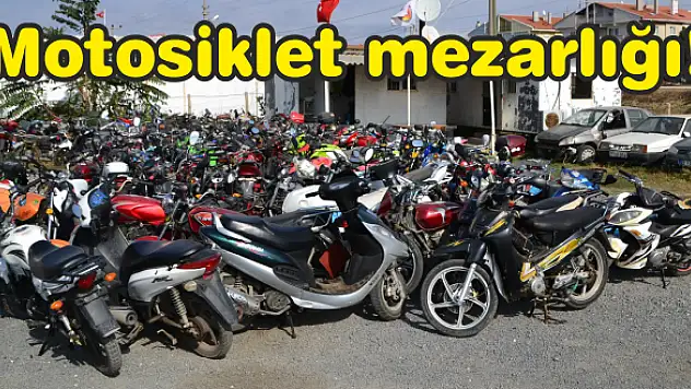 3 tır motosiklet Milli Emlak'a götürüldü