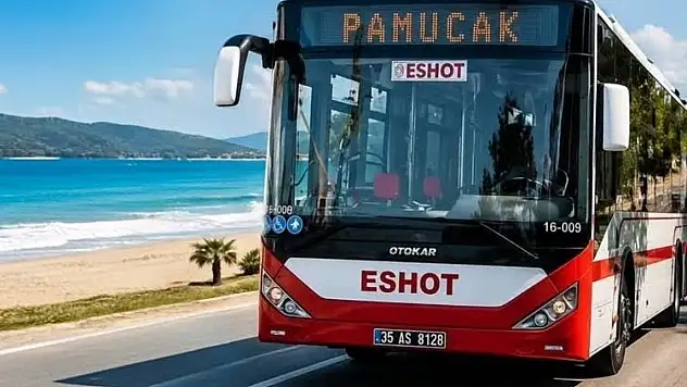 770 No'lu ESHOT hattı Pamucak Sahili'ne uzatıldı