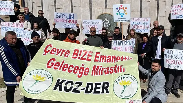 Ödemişli sesiz kalmadı! Çöp yakma tesisi istenmiyor