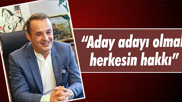 'Aday adayı olmak herkesin hakkı'