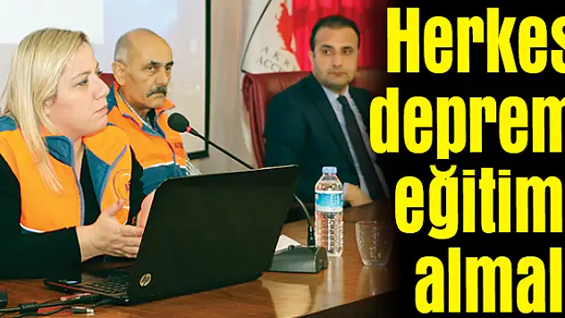 Afete hazır olmalıyız