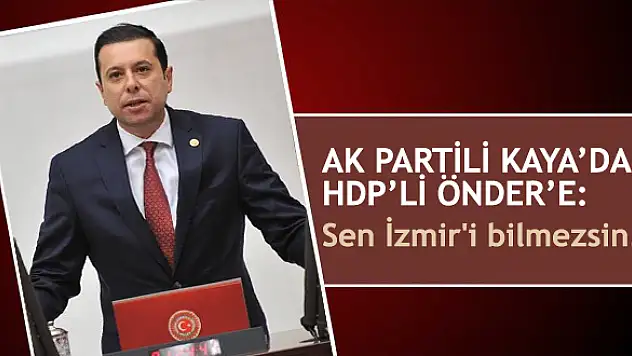 AK Partili Kaya'dan HDP'li Önder'e: Sen İzmir’i bilmezsin…