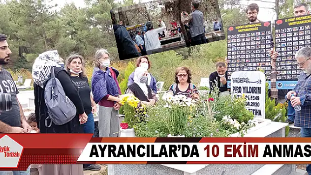 Ayrancılar'da 10 Ekim anması