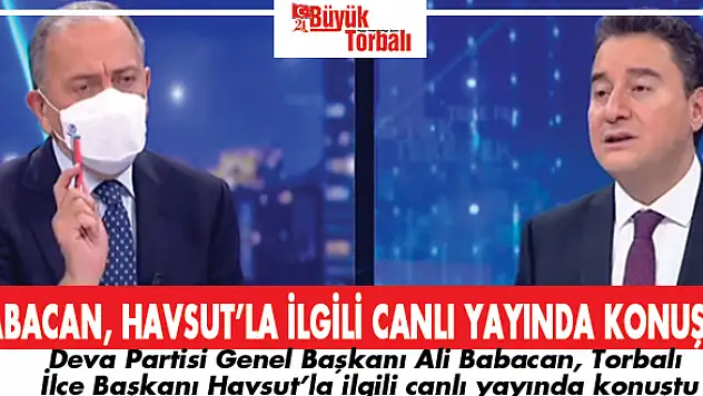 Babacan, Havsut'la ilgili canlı yayında konuştu