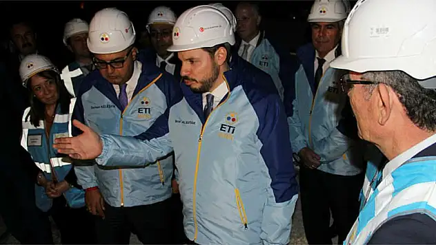 Bakan Albayrak, Kırka Bor İşletmesinde incelemelerde bulundu