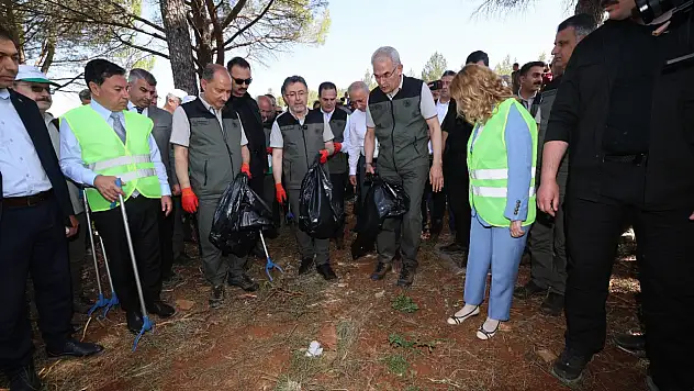 Bakan destekli orman temizliği