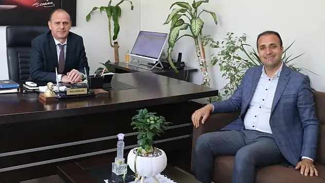 Başkan Olgun, iki ismi makamında ziyaret etti