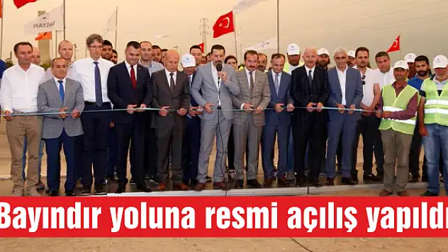 Bayındır yoluna resmi açılış yapıldı