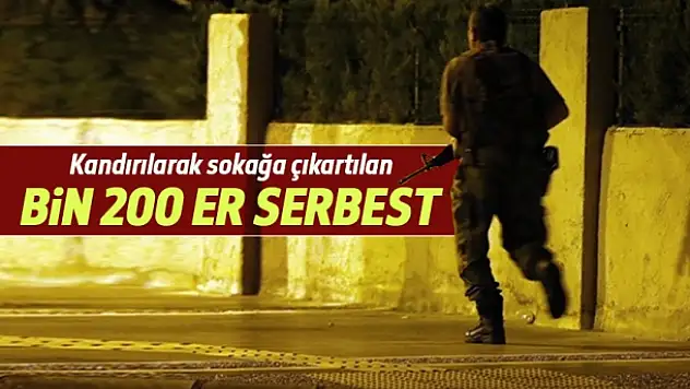 Bin 200 er serbest bırakıldı