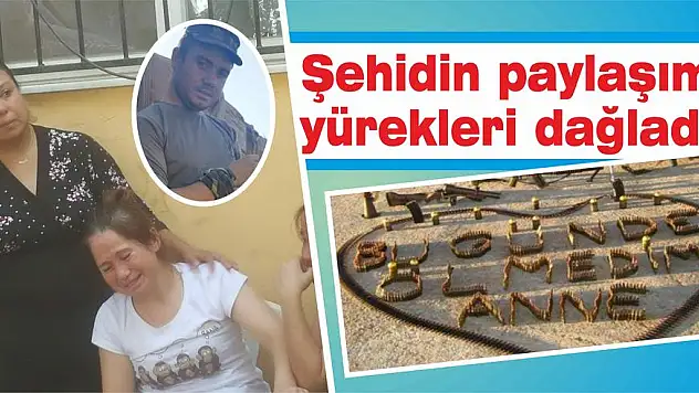 Bugün de ölmedim anne…