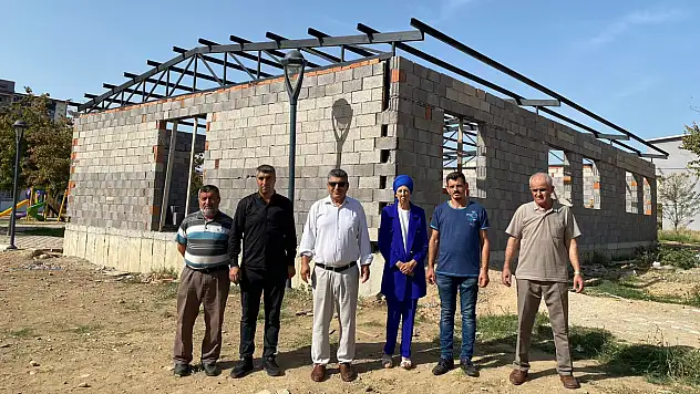 Cami inşaatı hızla devam ediyor