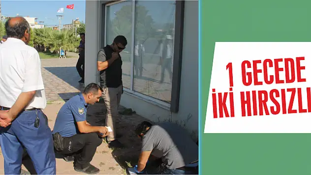 Camı kırıp içeri girdiler