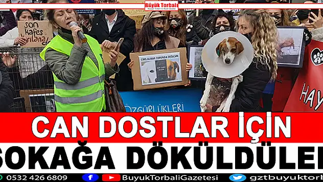 Can dostlar için sokağa döküldüler