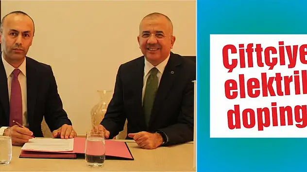 Çiftçiye elektrik dopingi