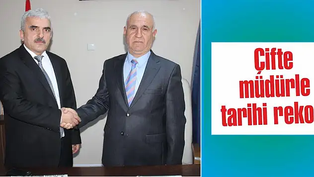 Çifte müdürle tarihi rekor!