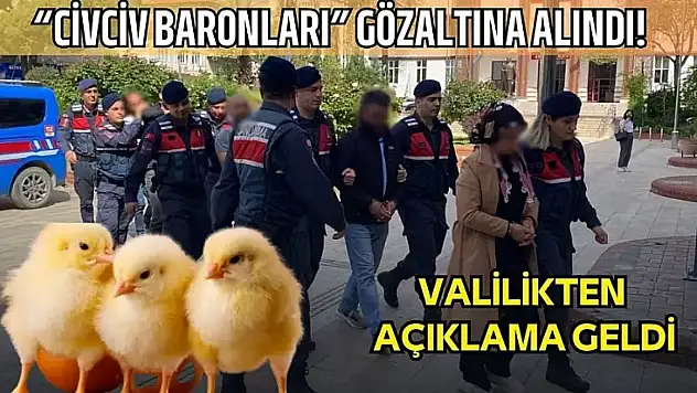 Civciv baronları hakkında valilikten açıklama geldi!