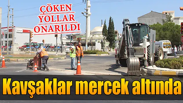 Çöken yollar onarıldı
