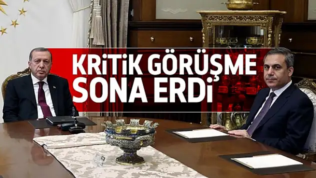 Cumhurbaşkanı Erdoğan MİT Müsteşarı ile görüştü