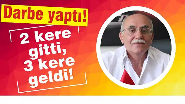 Darbe yaptı!