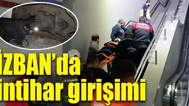 Demir yoluna atladı