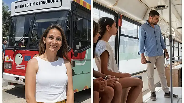 Dobidob eğitim otobüsü çocuklara geri dönüşüm bilinci kazandırıyor