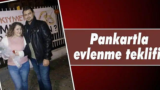 'En kıymetlim benimle evlenir misin?'