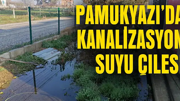 Evlerin atık suları dışarıya akıyor