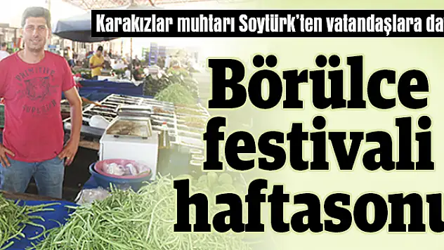 Festivale muhtardan açık davet