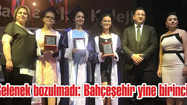 Gelenek bozulmadı: Bahçeşehir yine birinci!