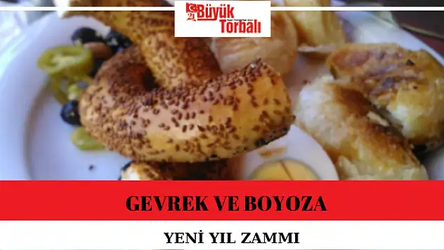 Gevrek ve boyoza yeni yıl zammı
